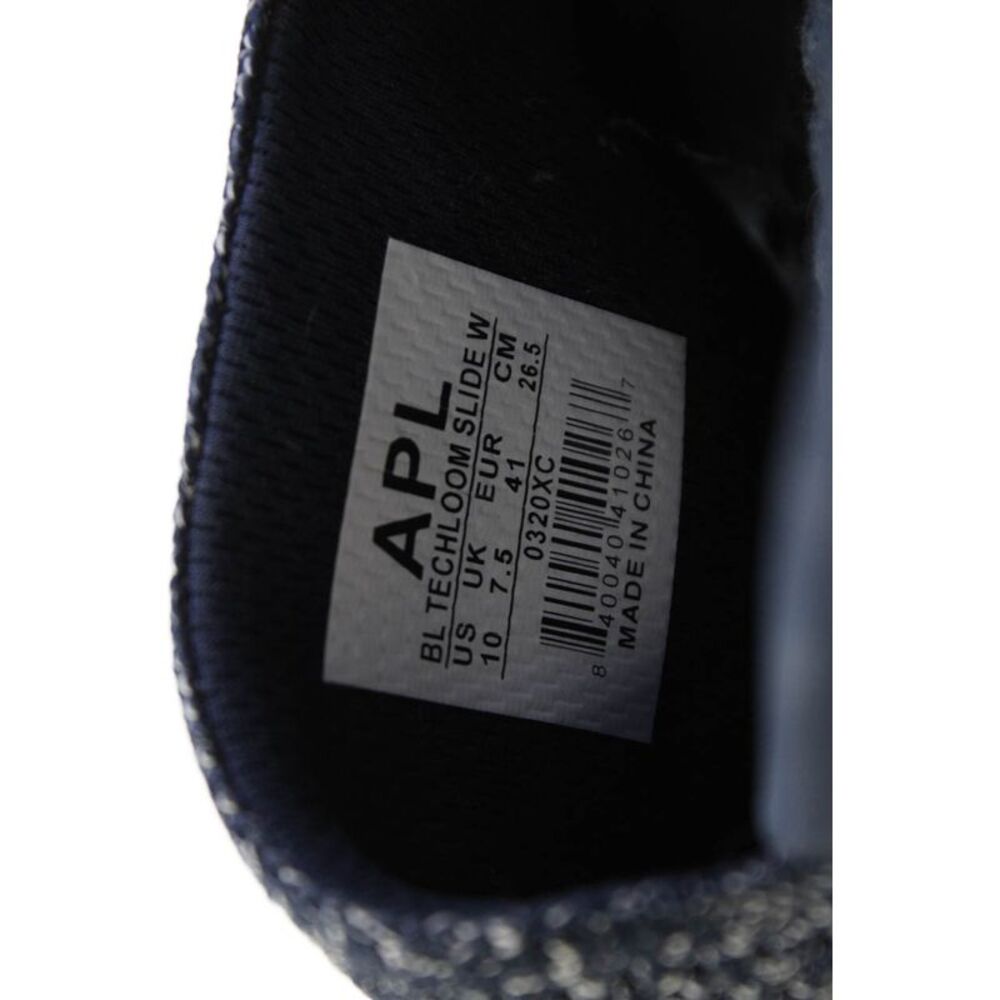APL Womens Knit Single Strap Logo Slide Sandals Navy Blue Size 10 - Picture 5 of 5